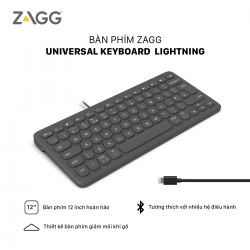 Bàn phím ZAGG Universal Keyboard Lightning