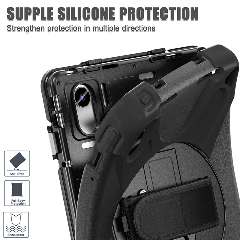 Silicone Shockproof Rugged Tablet case for iPad 11th/10th Generation 10.9 Inch Heavy Duty Cover With Shoulder Hand Strap Stand Silicone Shockproof Rugged Tablet case for iPad 11th/10th Generation 10.9 Inch Heavy Duty Cover With Shoulder Hand Strap Stand