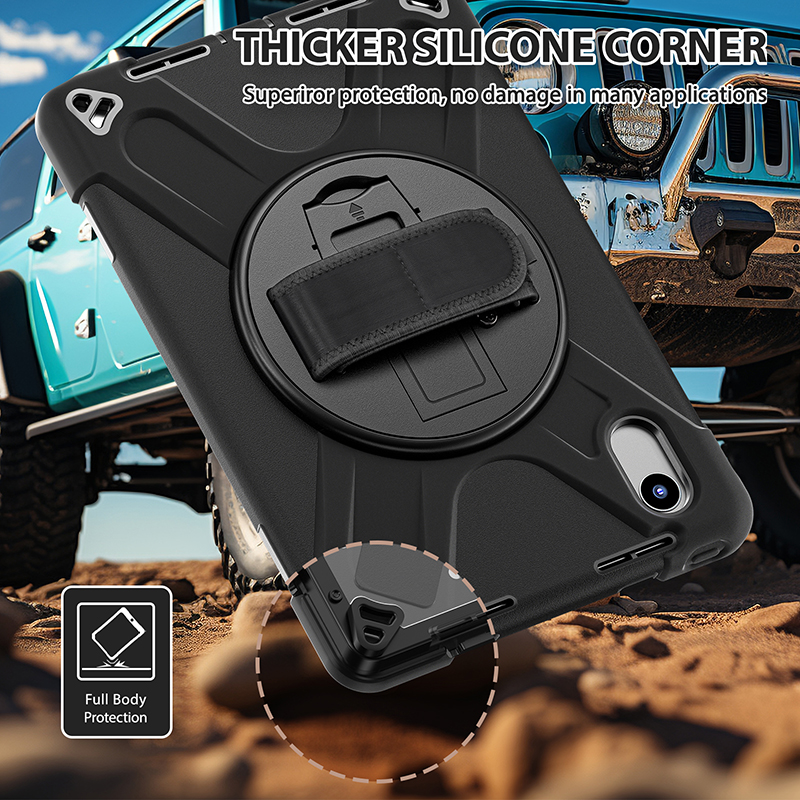 Silicone Shockproof Rugged Tablet case for iPad 11th/10th Generation 10.9 Inch Heavy Duty Cover With Shoulder Hand Strap Stand Silicone Shockproof Rugged Tablet case for iPad 11th/10th Generation 10.9 Inch Heavy Duty Cover With Shoulder Hand Strap Stand