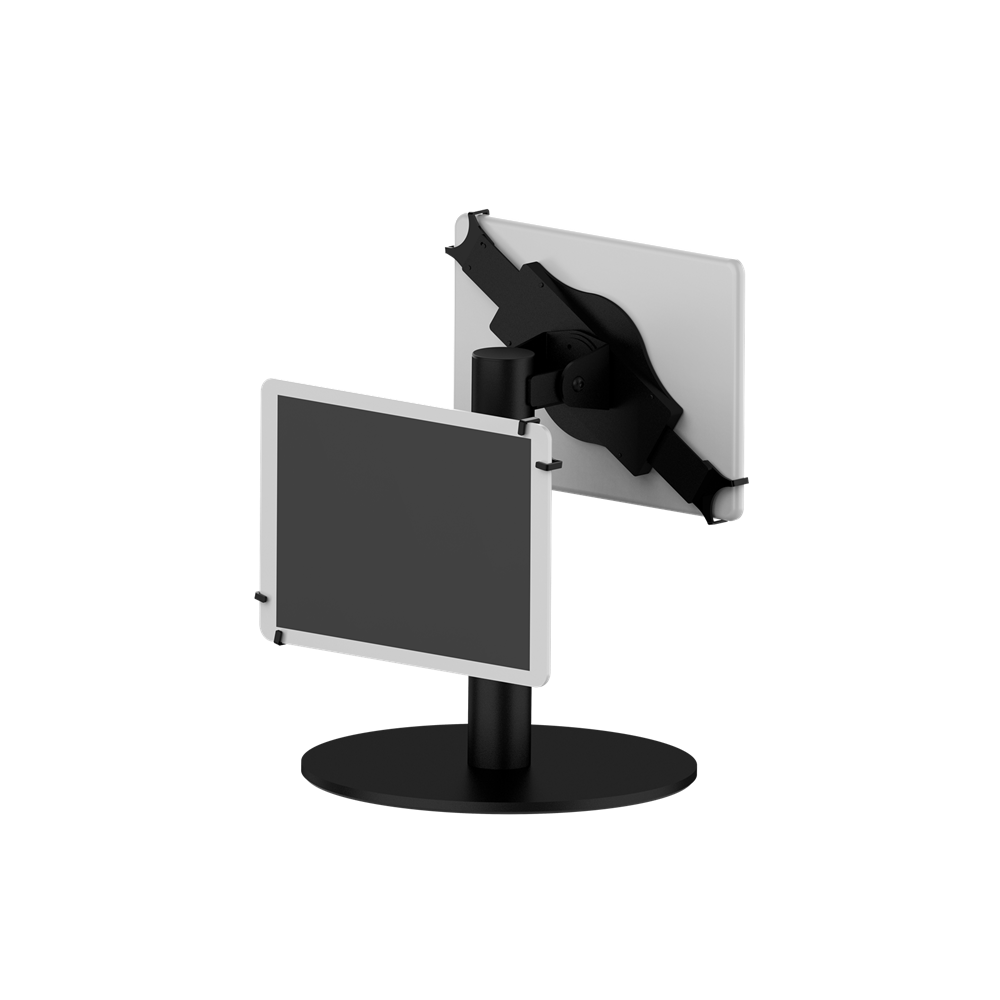 Universal Dual Tablet POS Stand Desktop Holder Dual Screen Tablet PC Stand for Checkout Counter Restaurant-TPS-5 | Peacemounts Universal Dual Tablet POS Stand Desktop Holder Dual Screen Tablet PC Stand for Checkout Counter Restaurant-TPS-5 | Peacemounts