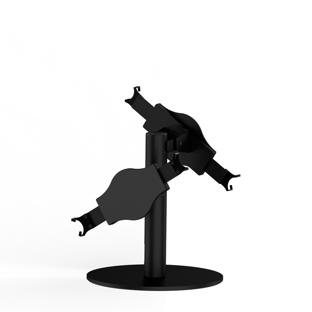 Universal Dual Tablet POS Stand Desktop Holder Dual Screen Tablet PC Stand for Checkout Counter Restaurant-TPS-5 | Peacemounts Universal Dual Tablet POS Stand Desktop Holder Dual Screen Tablet PC Stand for Checkout Counter Restaurant-TPS-5 | Peacemounts